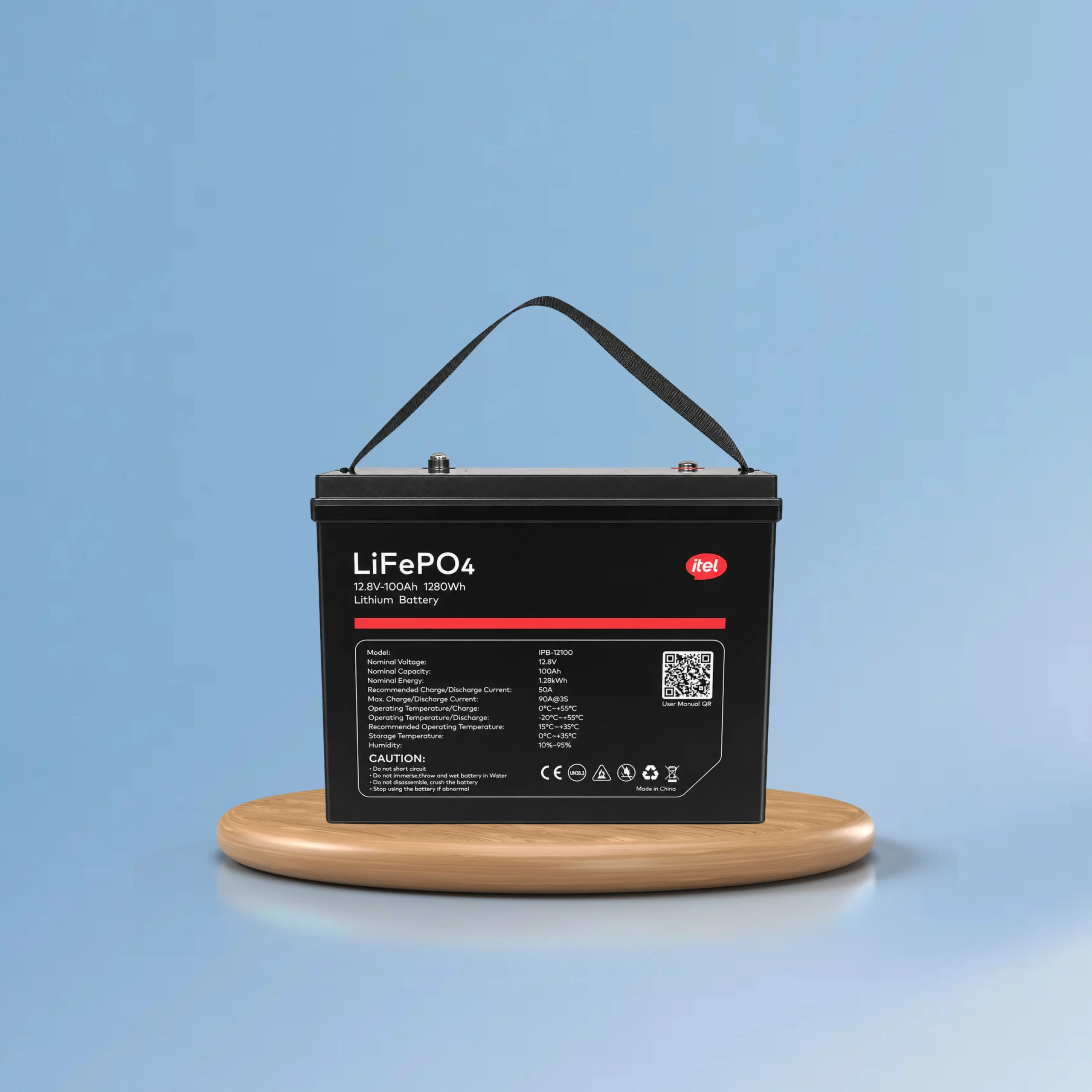 iTel 12V 100Ah Lithium Battery